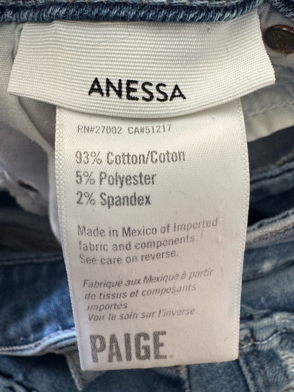 Paige: Anessa Raw Hem in Rock Show Distressed denim size 29 - Picture 5 of 7